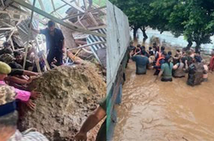 টানা বৃষ্টিতে বিপর্যস্ত ভারতের জম্মু-কাশ্মীর, ভূমিধসে ৩১ জনের মৃত্যু