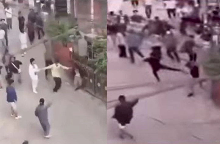 নেপালের অর্থমন্ত্রীকে জনতার পিটুনি