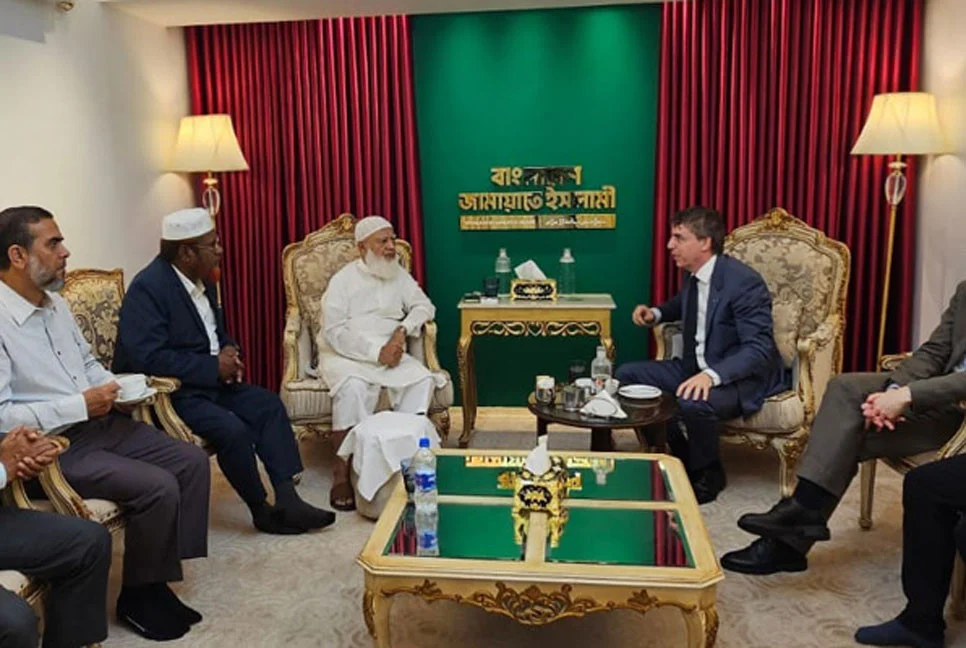 জামায়াত আমিরের সঙ্গে সুইডেন রাষ্ট্রদূতের সাক্ষাৎ
