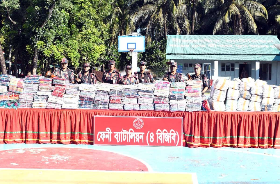 ফেনী সীমান্তে কোটি টাকার ভারতীয় পণ্য জব্দ