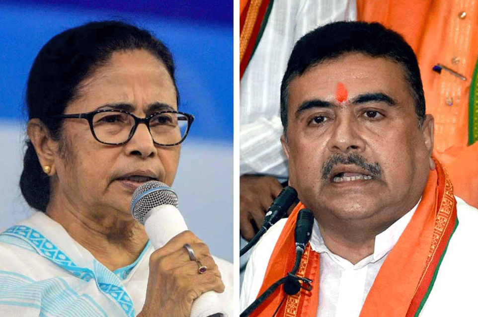 মমতার বিরুদ্ধে ১০০ কোটি টাকার মানহানির মামলা করলেন শুভেন্দু